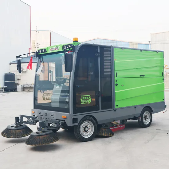 CE Industrial Vacuum Ride on Electric Street Wash Cart Wheel Automatic Steering Wholesale Road Sweeper Electric Outdoor Dust Truck Floor Cleaning Machine